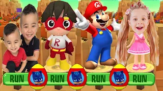 Tag with Ryan Kaji vs Super Mario Run vs Love Diana Show Dash vs CKN Toys Car Hero Run