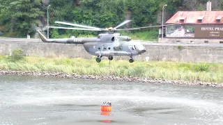 🇨🇿 Mil Mi-17 Hip Helicopter Wildfire Water Bucket Czech Republic - Air Force