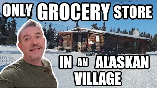 GROCERY SHOPPING IN VENETIE ALASKA | EXPENSIVE LIVING?| $65 FOR A CASE OF WATER?| Somers In Alaska