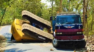 Excavator Accident XGMA Heavy Recovery Isuzu Giga Self Loader Truck Hyundai Powerplus