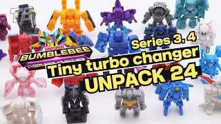 Transformers Tiny turbo changers Cyberverse 24 x UNPACK Video!! / Blind bag UNBOXING!