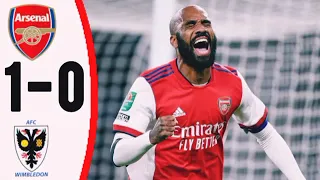 Arsenal vs AFC Wimbledon 3 0 Lacazette goal and Extended Highlights