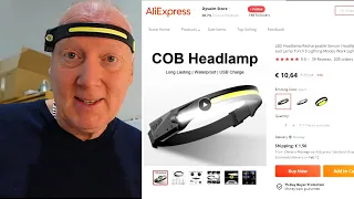 COB LED Headlamp Headlight Nightbuddy  Head Band torch review