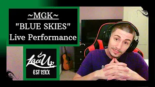 MACHINE GUN KELLY - BLUE SKIES (LIVE AT PARK AVE CD'S) [REACTION] | MGK IS THE DEFINITION OF SWAG!!!