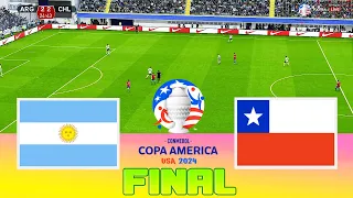 ARGENTINA vs CHILE - Copa America 2024 Final | Full Match All Goals | Football Match