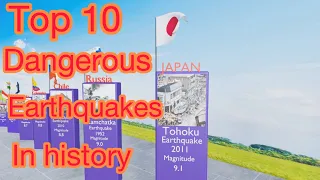 Most Dangerous Earthquakes in history | Top 10 | #comparison #youtube #youtubefeed #earthquake