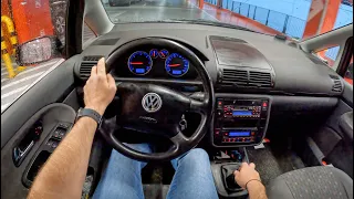 2000 Volkswagen Sharan [1.9 TDI 116HP] | POV Test Drive #910 Joe Black