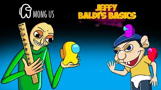 어몽어스 VS Jeffy vs Baldi - Crew Among Us Funny Animation