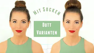 2 einfache & schnelle Dutt Varianten mit Socken I Dutt ohne Duttkissen