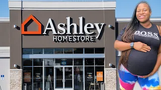 SHOP WITH PEACH 🍑 AT ASHLEY’S HOMESTORE FOR NEW BEDROOM 🛏FURNITURE 🛍🛒🛍