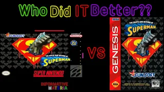 Who Did It Better?! Episode 8 -The Death & Return Of Superman SNES Vs SEGA