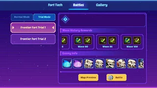 Idle Heroes Fantasy Arcade 1-100 Frontier Fort Trial 1 Full Guide