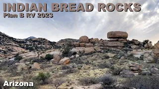 Boondocking at Indian Bread Rocks - near Bowie, Arizona