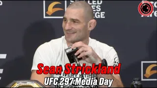 Sean Strickland's Controversial UFC 297 Media Day - Full Video