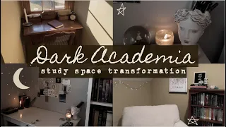 Dark Academia Study Space Transformation ~aesthetic~ || in partnership with Mapiful