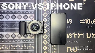 SONY ZV-E10 VS IPHONE 13 PRO MAX - CAMERA TEST ( VIDEO AND PHOTO )