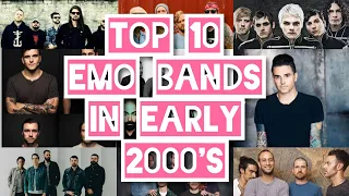 TOP 10 EMO BANDS IN EARLY 2000's