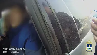 В Улан-Удэ пьяный водитель перепрыгнул на заднее сиденье на глазах у полицейских