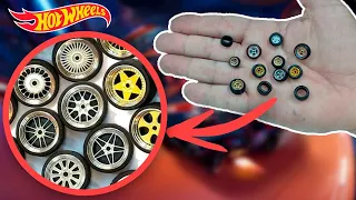 como fazer mini rodas e pneus para Hot Wheels