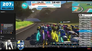 🔴 Zwift Racing League WTRL 22/23 season 2, race 1 - Roule ma poule - points race