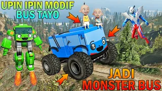 UPIN IPIN MODIFY TAYO BUS INTO A BUS MONSTER - GTA  5 BOCIL SULTAN