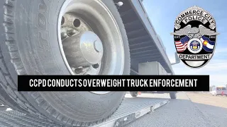CCPD Conducts Overweight Truck Enforcement