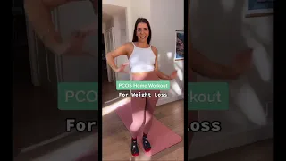 PCOS home workout for weight loss! #pcos