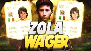 I'M A MORON!! -  LEGEND ZOLA WAGER! FIFA 15 Ultimate Team!