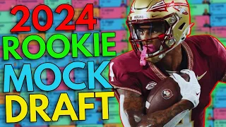 an Early Rookie Mock Draft for 2024 Dynasty Fantasy Football Rookie Drafts! (Superflex)