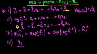 Weighted Least Squares in practice - feasible GLS - part 2