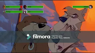 Balto vs. Steele with healthbars