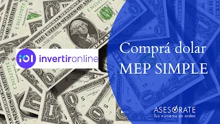 Compra dólar MEP simple desde IOL Invertironline