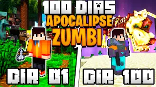 SOBREVIVI 100 DIAS EM UM APOCALIPSE ZUMBI NO MINECRAFT - O FILME