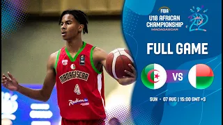 Algeria v Madagascar | Full Basketball Game | FIBA U18 African Championship 2022