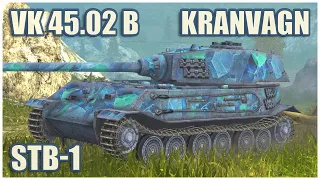 VK 45.02 B, Kranvagn & STB-1 • WoT Blitz Gameplay