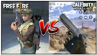 CODM VS FREE FIRE SIMILAR GUNS COMPARISON | COD MOBILE VS FREE FIRE