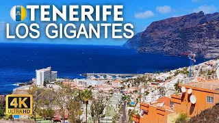 4K Walking Tour of Los Gigantes, Tenerife in March 2022