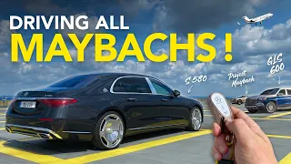 Driving ALL Mercedes Maybach models + Project MAYBACH show car!