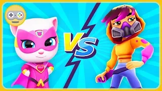 Том погоня героев VS Subway Surfers. Кто круче? Мисс Майя VS Говорящая Анджела. Какая игра лучше? #6