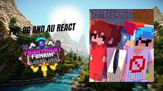 FNF OG & AU React -  FNF MOB MOD  (FNF Minecraft)