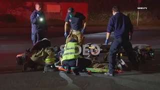 Lemon Grove : Motorcycle accident sends one to the hospital