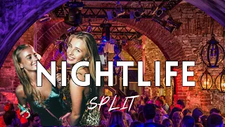 SPLIT Croatia - BEST NIGHTLIFE TOUR Walk and INSIDE the CLUBS - EPIC nightlife 2024