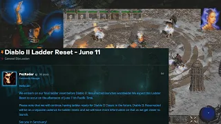 Diablo 2 Ladder Reset Tomorrow June 11, 4 Basic Ladder Tips, and Resurrected Release Prediction