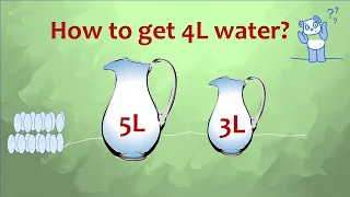 Water Jug Riddle | Measure 4L using 5L and 3L container | Fun Session