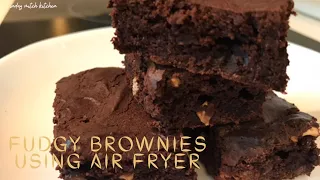 FUDGY BROWNIES USING AIR FRYER|FUDGY BROWNIES RECIPE