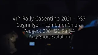 41° Rally Casentino 2021 PS7 Onboard + CRASH I. CUGINI - LOMBARDI C. // Peugeot 208 R2C Rally4