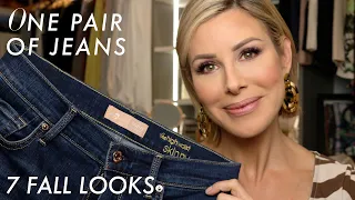 HOW TO WEAR & STYLE JEANS | One Pair of Jeans, 7 Looks | Dominique Sachse