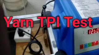 yarn tpi test with machine .spinning calculation .spinning mills