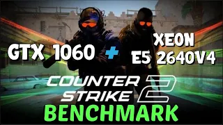 Counter Strike 2 на Intel Xeon e5 2640v4+GTX 1060 3GB