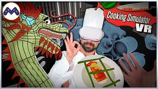 Eksplosivt jubileum med hummer og drage! || Cooking Simulator VR